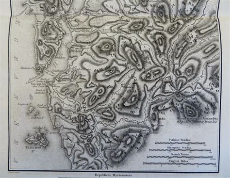 Hellespont Ancient Greece Thrace Troas 1805 Mawman engraved map: (1805) Carte | RareMapsandBooks