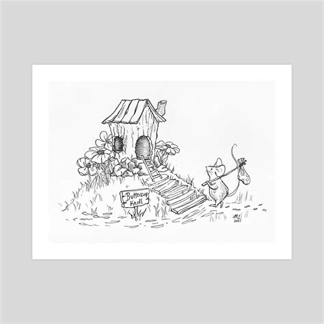 Mouse House, an art print by lunaagem - INPRNT