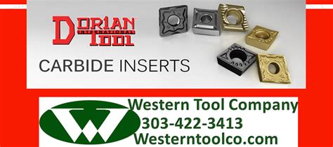 WESTERNTOOLCO.COM HAS DORIAN CARBIDE INSERTS – Western Tool Company