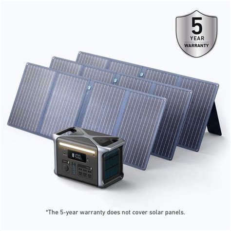 Anker 757 Solar Generator (PowerHouse 1229Wh with Solar Panels 300W ...