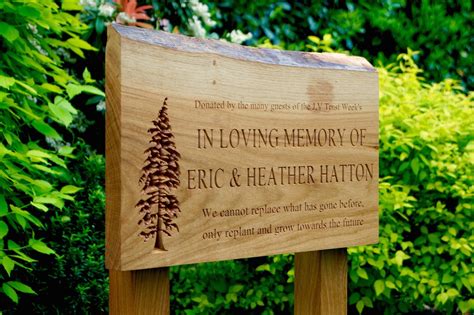 Engraved Wooden Memorial Plaques | MakeMeSomethingSpecial