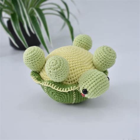 Green Turtle Crochet Animal Pet Handmade Amigurumi Turtle - Etsy ...