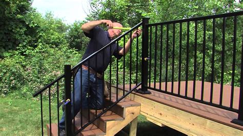 Freedom Aluminum Railing Installation | Aluminum railing, Aluminum porch railing, Stair railing