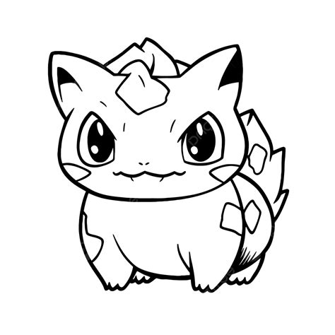 Pokemon Coloring Pages Cute Free Printable Pokemon Coloring Sheets Outline Sketch Drawing Vector ...
