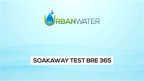 Soakaway test BRE365 - procedure - YouTube