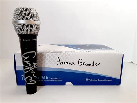 Ariana Grande sign microphone with proof | Etsy