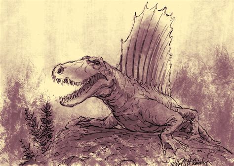 Dimetrodon Sketch by WalterPQ on DeviantArt