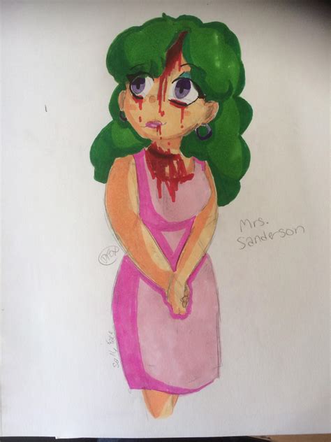 Mrs. Sanderson (Sally Face) by 0PinkFoxProductions on DeviantArt