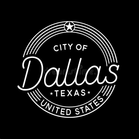 City of Dallas Vector Design Template. Dallas Texas Logotype. Vector and Illustration. Stock ...