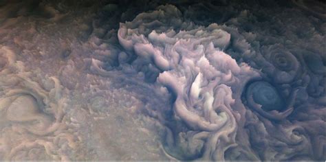 A Fascinating Look at Jupiter's Clouds Where the Light Intensity is ...