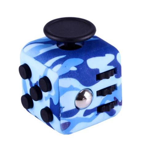 Camouflage Blue Fidget Cube#N#– Fidget Kids