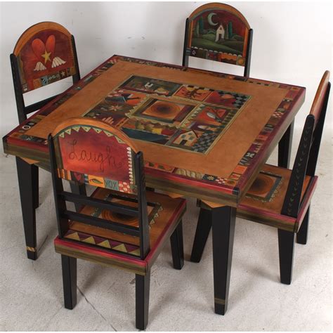 Sticks Square Dining Table with Milled Legs DIN002-S34439, Artistic ...