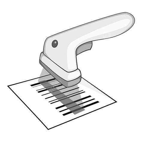 Barcode Scanner Icon Gray Monochrome Style, Can Drawing, Bar Drawing, Scanner Drawing PNG and ...