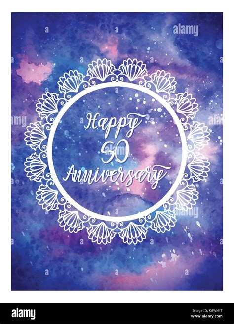 Greeting card for anniversary birthday Stock Vector Image & Art - Alamy