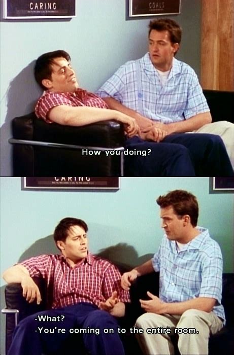 Joey Tribbiani (Matt LeBlanc) and Chandler Bing (Matthew Perry) - Joey ...