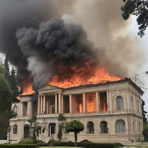 Tragic Fire Destroys National Art Gallery of Abkhazia, Resulting in ...