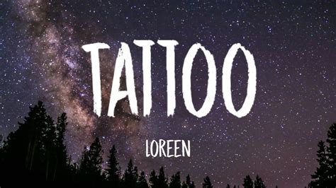 Loreen - Tattoo(Lyrics) - YouTube