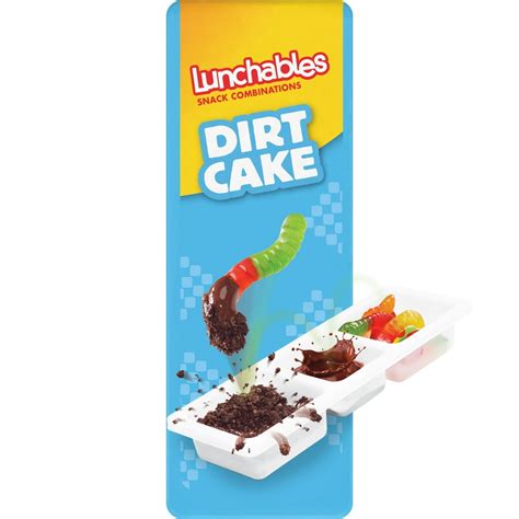 Lunchables Dirt Cake Snack Pack with Chocolate Cookie Crumbs, Chocolate Marshmallow Frosting ...