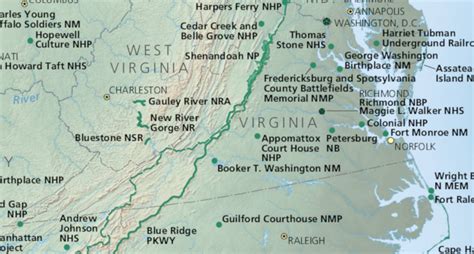 National Parks in Virginia American History and Forests