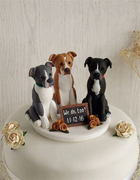 Three dog cake topper. This listing is for a custom made topper of your ...