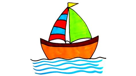 How to Draw a Boat Using "A1"|Boat Drawing Step by Step Tutorial |Draw Boat for Kids Easily in ...