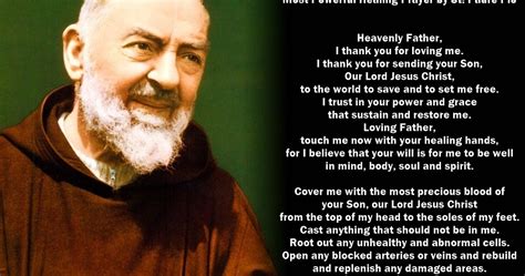 Life Quotes Corner: Most Powerful Healing Prayer by St. Padre Pio