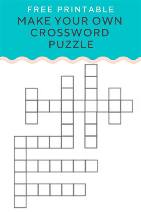 Crossword Puzzle Maker Template