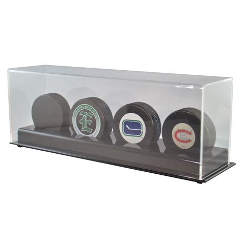 Four Hockey Puck Display Case Acrylic Base | Free Shipping ...