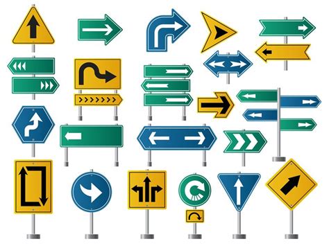 Arrows direction. Road signs for street or highway traffic navigation By ONYX | TheHungryJPEG