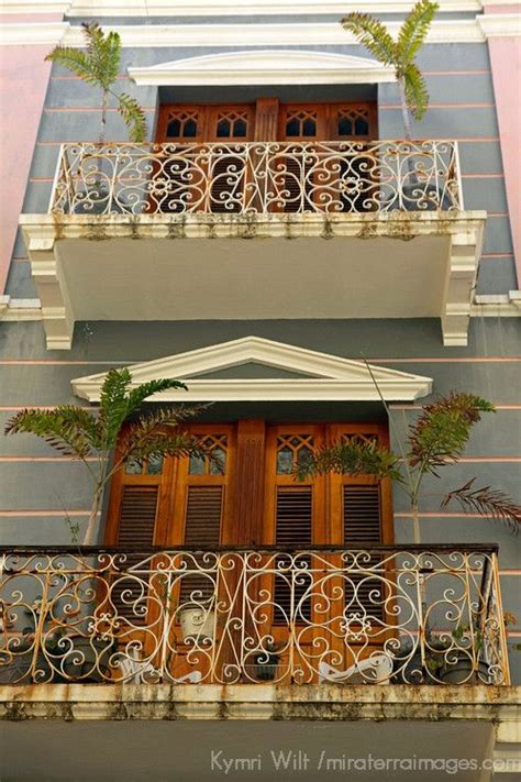 Facade of Old San Juan architecture of Puerto Rico. | Puerto rico island, Puerto rico, Puerto ...