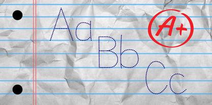 ABC Dotted Tracing Font | Webfont & Desktop | MyFonts