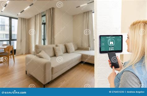 Controlling Home with a Digital Touch Screen Panel Installed on the ...