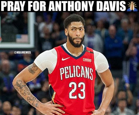 NBA Memes on Twitter: "Anthony Davis injures his left shoulder against ...