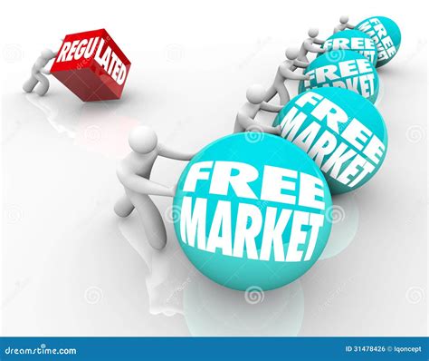 Free Market Vs Regulation Disadvantage Competition Regulated Bus Stock Photography ...