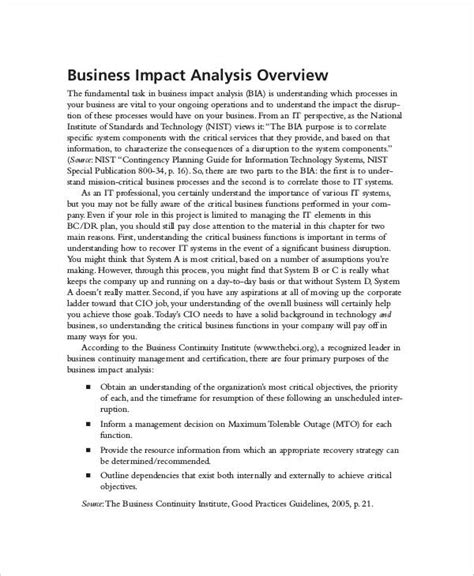 Impact Analysis - 9+ Examples, Format, Pdf