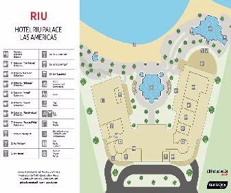 Resort Map | Riu Palace Las Americas | Cancun, Mexico