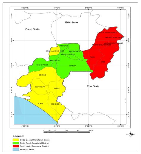 Map Of Ondo State Nigeria - Europe Mountains Map