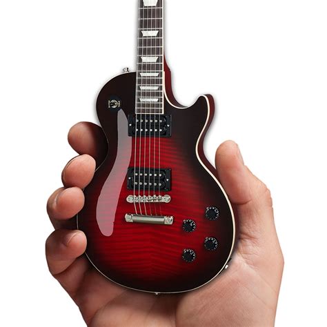 Gibson Les Paul Standard Slash Vermillion Burst 1:4 Scale Mini Guitar Model - AXE HEAVEN ...