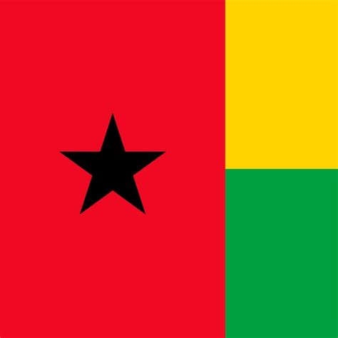 Premium Vector | Guinea bissau flag official colors vector illustration