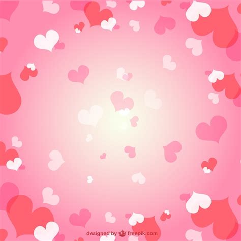 Free Vector | Romantic hearts background