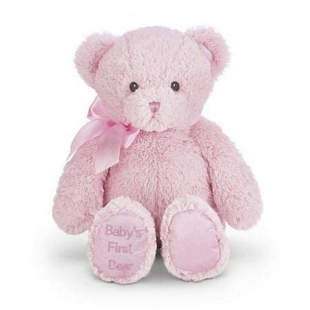 Bearington Baby's First Bear, Large Pink Stuffed Animal Teddy, 18 ...