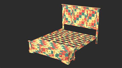 3D Bed Frame Model - TurboSquid 1881091