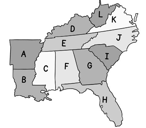 SOUTHEASTERN STATES LOCATIONS Diagram | Quizlet