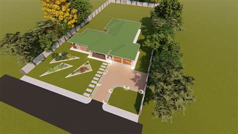 Modern House Plan Design In 3D - SAVEMARI