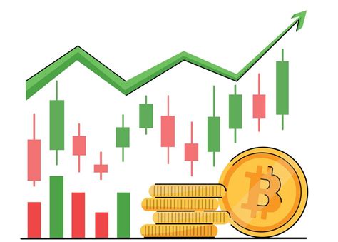 Growth trends of bitcoin and cryptocurrencies. Bullish wave in the ...