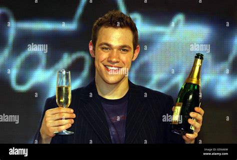 Pop Idol finalist Will Young from Hungerford, Berkshire, celebrates ...