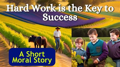 Hard work is the key to success I A Short Moral Story I English Stories ...