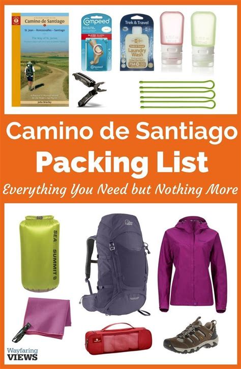 Camino de Santiago Packing List: Everything You Need to Keep It Light | Camino de santiago ...