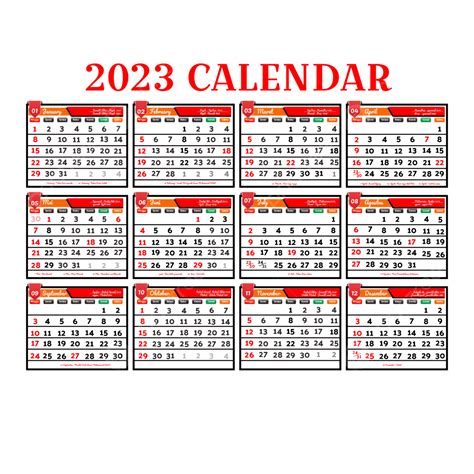 Unduh Gratis Kalender 2023 Versi Pdf Png Dan Lengkap Dengan Hari | Images and Photos finder