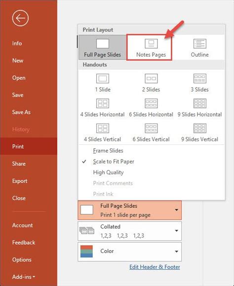 How to Print Just the Speaker Notes for a PowerPoint Presentation